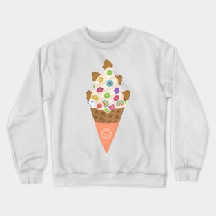 Cute rabbit ice cream Crewneck Sweatshirt